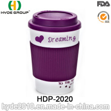 Vendas quentes BPA livre dupla parede de plástico caneca de café (HDP-2020)